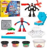 Play-Doh Spider-Man Launch & Slice Battle Playset, Non-Toxic Modelling Compound Set for Boys and Girls, Creative Toys for 4 Year Old Kids