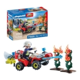 Playmobil Action Heroes Fire Brigade Quad Extinguishes Hedge Fire 71825