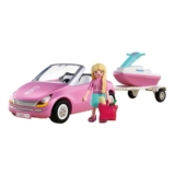 Playmobil Barbie Convertible Car with Trailer and Jet Ski