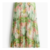 Pleated Midi Skirt