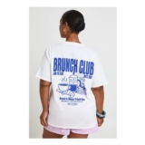 Plus Brunch Club Printed T Shirt