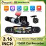 Podofo 3.16 Inch 1080P Dash Cam Four HD Lenses Front Left Right Interior Rear View with code – Podofo UK AutoPro Supplies Store