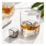Point Virgule, Reusable 2 Pack Stainless Steel Ice Cubes & Freezer Storage Bag