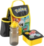 Pokemon My First Lunch Bag Set for Kids Includes Insulated Lunch Bag, 400ml Water Bottle & Lunch Box BPA Free Durable Lightweight Perfect for School, Travel, Picnics & Gifting