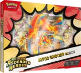 Pokémon TCG: Mega Evolution Ascended Heroes Emboar ex Box, 1 Foil Promo Card, 1 Oversize Lenticular Card and 4 Booster Packs – Invite Only