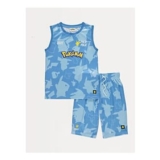 Pokmon Blue Basketball Vest and Shorts Outfit
