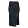 Polka Dot Basic Skirt Midi Skirt Black by RED by EMP