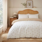 Polka Dot Polycotton Duvet Cover & Pillowcase Set – Super King Size – Free C&C