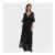 Polka Dot V-Neck Frill Maxi Dress