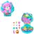 Polly Pocket Dolls and Playset, Glitter Island Compact, with 1 Micro Mermaid Doll, Ocean Pets & Accessories