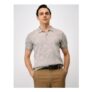 Polo Shirt in Stone & White