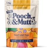 Pooch & Mutt – Adult Minis Superfood Complete Dry Dog Food Grain Free (Small Sized Kibble), for Small Dogs, Chicken, 1.5kg (packaging may vary)