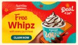 Popeyes Whipz Free with Any Purchase of 10p Today via aApp