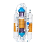 Portable 4-Stage RO/DI Aquarium System with Flushing Valve, 100 GPD