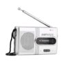 Portable AM/FM Radio, Handheld, 2AA Battery, Telescopic Antenna