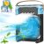 Portable Air Cooler – Portable Air Conditioner Small Quiet Personal AC,USB Powered Mini Desktop Cooling Misting Fan, 1/2/3 H Timer, 3 Speeds,360Adjustment,for Office, Home, Room,Desk,Car – Black