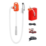 Portable Battery-Powered Fuel Transfer Pump with Auto-Stop Sensor, 2.4 GPM