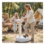Portable Camping Sink with Towel Holder & Soap Dispenser Hand Wash