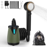 Portable Rechargeable usb-c Shower with 8000mAh battery IPX8 Waterproof with 4 Spray Modes,5 water flow settings, Prime deal LAIYINGMY FBA