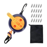 Portable Retractable Camping Clothesline with 41 Holes and 20 Pins