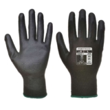 Portwest A120 Breathable PU Palm Glove Black, Medium