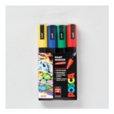 Posca Marker PC-5M Assorted Colours Standard Set of 4