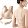 Posture Corrector Bra for Women Full Coverage Seamless Front Closure Cross-Back Anti Sagging Bras Breathable Shaping Adjustable Waist Support Posture Support Bra Underwear