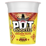 Pot Noodle Chicken Fajita Snack Pot instant vegan snack quick to make noodles 12x 90 g