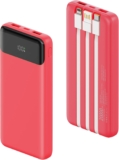 Power Bank 20000mAh with Built in 3 Cable, Portable Charger USB-C Input & Output LED Display, Battery Pack for iPhone, Samsung, iPad, and More