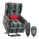 Power Lift Recliner Chair with Massage and Heat, Grey