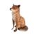 Premier Decorations Sitting Fox Metal Garden Sculpture 32.5cm