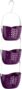 Premier Housewares 1601486 3-Tier Shower Caddy / Shelf Purple Small Storage Baskets / Hanging Organiser Plastic Bathroom Caddy / Shower Organiser 23 x 17 x 83