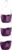 Premier Housewares 1601486 3-Tier Shower Caddy / Shelf Purple Small Storage Baskets / Hanging Organiser Plastic Bathroom Caddy / Shower Organiser 23 x 17 x 83