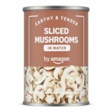 Premium Earthy and Tender Sliced Button Mushrooms in Watet by Amazon