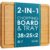 Premium Organic 2-in-1 Large Wooden Chopping Board & Serving Tray 38x25x2cm (Prime Exclusive)
