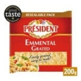 President Grated Emmental Cheese 200g