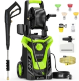 Pressure Washers, 2000W 160Bar High-Pressure 540L/H Flow Rate Jet Washers/Pressure Washers with Adjustable Nozzle & 8m Hose, Electric Power Pressure Washer for Cleaning Cars, Driveways, Patios, Fences