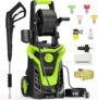 Pressure Washers, 2000W 160Bar High-Pressure 540L/H Flow Rate Jet Washers/Pressure Washers with Adjustable Nozzle & 8m Hose, Electric Power Pressure Washer for Cleaning Cars, Driveways, Patios, Fences