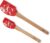 Prestige Disney Spatula Set of 2: Red Mickey Mouse Silicone Spatula Set with Wooden Handles