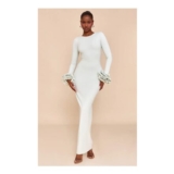 PrettyLittleThing Puff Sleeve Maxi Dress