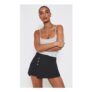 PrettyLittleThing Woven Button Detail Mini Skort