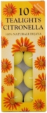 Prices Candles Citronella Tealights Pack of 10 Natural Scented Tea Light Candles Outdoor Candles for Garden Patio BBQ Camping and Summer Evenings