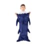 Prime Deal-Softan Kids Shark Blanket, Soft Flannel, Dark Blue, 19×44