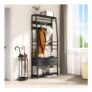 Prime Deal-YITAHOME 6-in-1 Floorstanding Hall Tree with Drawers