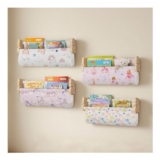 Prime Savings-Decalsweet 4-Piece Floating Wall Bookshelves for Kids