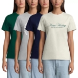 Prince Ladies Tee, Combed cotton – Available in Navy, Cream, Green & Grey – in Sizes S – XXL