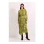 Principles Spot Pleat Neck Drape Midi Dress