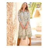 Printed Knee Length Shirt Dress