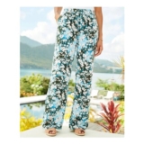 Printed Wide Leg Trousers