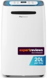 Pro Breeze 20L/Day Dehumidifier with Digital Humidity Display, Sleep Mode, Continuous Drainage, Laundry Drying and 24 Hour Timer – Ideal for Damp and Condensation